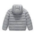 thumbnail image 2 of Jalioing Big Boys Winter Puffer Jacket Lightweight Long Sleeve Zipper Puffy Coat Solid Color Thermal Outerwear for Teen, 2 of 6