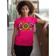 thumbnail image 2 of With God All Things Are Possible Easter Matthew 19:26 Christian Bible Verse Women's T-shirt, 2XL, Cyber Pink, 2 of 5