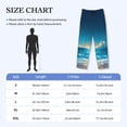 thumbnail image 4 of Sigee Night Sky Beach Scene print Men's Pajama Pants Lounge Sleep Bottoms with Elastic Waistband and Pockets-Medium, 4 of 6