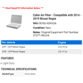 thumbnail image 2 of Cabin Air Filter - Compatible with 2014 - 2019 Nissan Rogue 2015 2016 2017 2018, 2 of 2