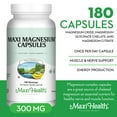 thumbnail image 4 of Maxi Health Magnesium Capsules – Energy, Muscle & Nerve Support, Bone Health – 180 Count, 4 of 9