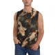 thumbnail image 1 of Fotbe Koi Fish Tranquility Men's Camiseta sin Mangas Estampada para Hombres, Playera Casual para Gimnasio, Entrenamiento, Playa-Large, 1 of 7