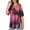 3990-Pink Tie Dye, variant on Plus Size Tops for Women 3X Short Sleeve T Shirts Basic V Neck Summer Black Blouses Casual Loose Fit Solid Color Tunics 3XL 22W 24W