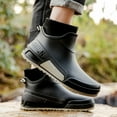 thumbnail image 3 of Pandaie Women's Deck Boots Waterproof Ankle Rain Boots Outdoor Fishing Garden Shoes Lightweight Anti Slip Work Rainboots Booties Grey 10, 3 of 6