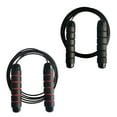 thumbnail image 1 of Jump Rope, Ball Bearings Tangle-Free Rapid Speed Cable Skipping Rope, Adjustable Jumping Ropes for Men, Women and Kids,Black+red, 1 of 6