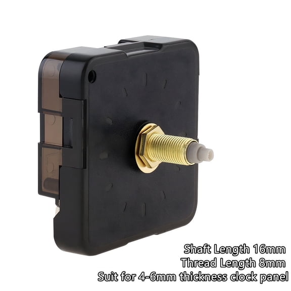 Quartz Clock Movement Mechanism Battery Operated Silent Wall Clock Motor for DIY Clock Repair Replacement for 4-6mm Thickness Clock Panel