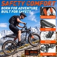 thumbnail image 6 of YUCHETX Electric Bike for Adults,750W Motor ,Top Speed 28MPH, Max 55miles,20"×4.0" Fat Tires,48V 16.8Ah Battery,UL 2849,Fit for 18+, 6 of 10