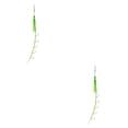 thumbnail image 4 of Naiovety 4 piezas de acero de alto carbono para peces, 5 anzuelos, señuelo profesional, accesorios de cebo para actividades al aire libre, verde luminoso Type2 NO2 Naiovety CBP234905, 4 of 6