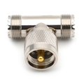 thumbnail image 4 of 1-Pack PL-259 UHF Triple Tee Connector UHF Male PL259 to Dual UHF Female SO239 Adapter RF Coaxial Connector UHF T Shape, 4 of 4