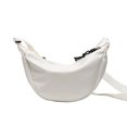 thumbnail image 2 of Bolso bandolera de lona para mujer a la moda, bolso informal para el pecho para mujer (blanco) Tmvgtek Para estrenar, 2 of 9