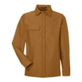 thumbnail image 4 of Harriton M72 Unisex Flex Twill Overshirt-Duck Brown-XL, 4 of 6