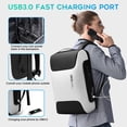thumbnail image 4 of Mochila para portátil BANGE Business con capacidad antirrobo de 15,6 pulgadas, 4 of 7