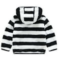 thumbnail image 4 of Generic Kids Lightweight Long Sleeve Hoodie Children'S Striped Long Sleeve Top Toddler Boys Girls Winter Long Sleeve Fashion Stripe Thick Warm Hooded Tops Soft Coat Jacket Kids Winter Coat, 4 of 4
