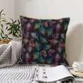 thumbnail image 4 of KLL Feathers And Butterflies Decorative Throw Pillow Covers Velvet Soft for Couch Sofa Bedroom Living Room Outdoor (No pillow core)- 16"x16", 4 of 5