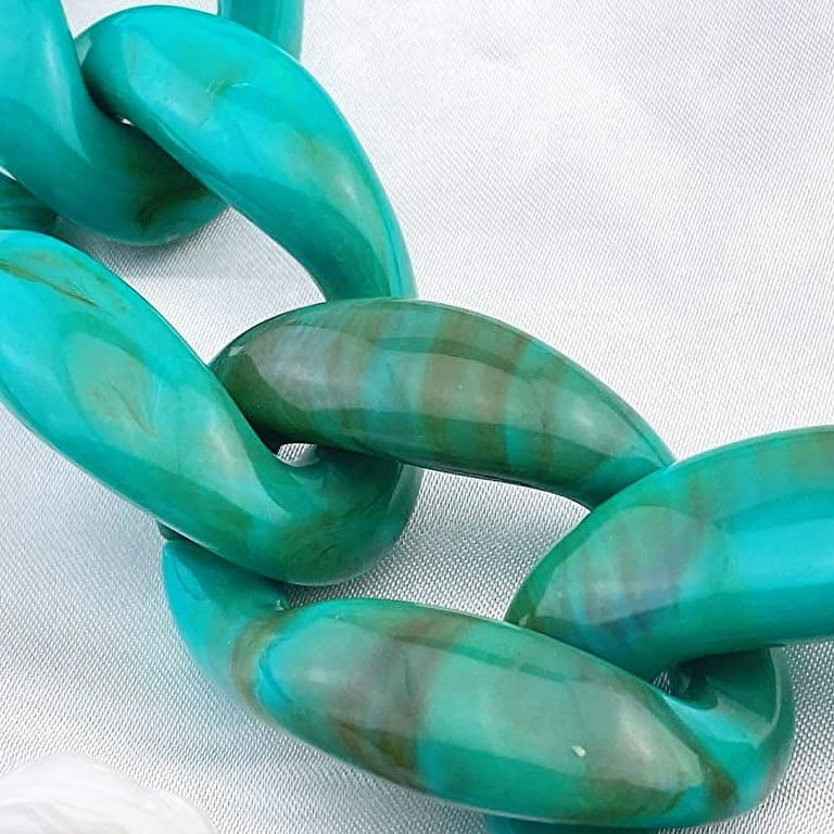 Collana Bocar Con Pendente - Modo Teal E Royal Blue, Lunghezza 47 Cm, Regalo Ideale - Foto 10