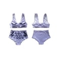 thumbnail image 6 of Women Gothic Bikini Swimsuit Set Y2K Cute Bandeau Wrap Bikini Set Goth Skull Swimwear Bikini Swimsuits, 6 of 7