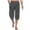 Dark Gray, variant on Men's Pants Cleanrance! Work Pants for Men Cotton Pants for Men Linen Shorts for Men Cropped Pants with Pockets Summer Casual Capris Plus Size Cropped Trousers 3/4 Length Trousers