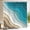 no098, variant on Teal Beach Shower Curtain 72Wx72H Inches Abstract Aqua Ocean Waves Blue Brown Ombre Seascape Minimalist Bathroom Decor Summer Contemporary Aesthetic Fabric Waterproof Polyester 12 Pack Hooks