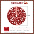 thumbnail image 2 of Lukts Red Christmas Cheer. Print Color Life Christmas Tree Skirt, Winter Holiday Tree Mat Decoration ,Can be Used as A Shawl-36", 2 of 6
