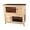 Natural, variant on TRIXIE natura Double Weatherproof Outdoor 2-Story Wooden Small Animal Hutch with & Pull-Out Trays & Ramp, Brown