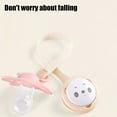 thumbnail image 4 of YiJuHui 1pcs Silicone Pacifier Clip Holder with Cartoon Charm, Drop-Proof Design, Soft Elastic Teether Necklace for Feeding and On-the-Go, 4 of 7