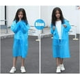 thumbnail image 7 of 2Pcs Kids Rain Poncho, Reusable EVA Children Raincoat for Girls Boys, Waterproof Long Rain Jackets with Hood, 7 of 7
