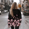 thumbnail image 3 of SCRAWLGOD Cherry Blossom Print Hooded Sweatshirt Women Plus Size M Women Graphic Hoodies Designs Pullover Round Neck Women Trendy Clothes Outfits for Running, 3 of 7