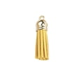 thumbnail image 1 of Matsuzay 10 piezas de dijes de llavero, suministros exquisitos para encontrar, accesorios artesanales, componente de borla pequeña artesanal Artesanía Amarillo oscuro, 1 of 6