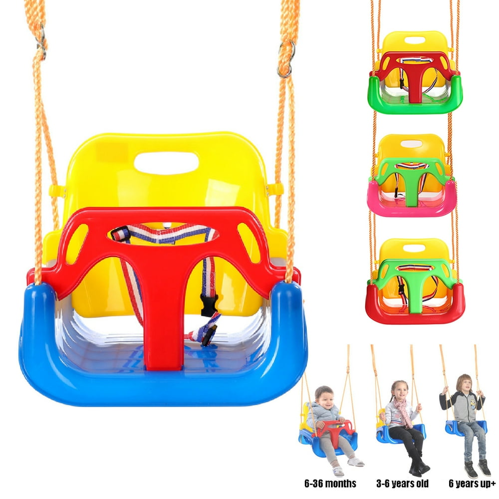 3 in 1 Kids Swing Seat, Infant Toddler Children Secure Swing Seat