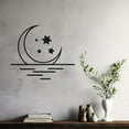 thumbnail image 2 of LaModaHome Star Pattern Metal Wall Art, Unique Moon Design Wall Decor, Perfect Christmas Gift, Artistic Sky-Inspired Home Decoration, Night Theme DecorHome Decoration Gift -27.6"x33.1"/70x84cm, 2 of 5