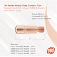 thumbnail image 3 of MIG Gun Consumables Kit - Compatible with Lincoln/Magnum 100L & Tweco Mini #1 Guns - 35-50 Diffuser - Heavy-Duty Tip: 0.045" - 21 Nozzle: 1/2", 3 of 4