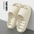 thumbnail image 2 of Dakaela Shower Shoes for Women Men Massage Slides Non Slip Bathroom Slippers with Drain Holes Beige 6, 2 of 5