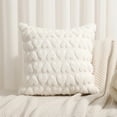 thumbnail image 4 of Heart Pillow Covers Plush,Heart Love Cute Decorative Throw Pillow Covers 18x18,Soft Plush Faux Fur Wool Pillow Covers for Couch Sofa Home Valentines Day Christmas,Faux Fur Decorative Anniversary Case, 4 of 9
