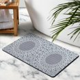 thumbnail image 3 of Sophisticated Vintage Bathroom Runner Rug, Soft & Non-Slip, Gray, Machine Washable, 20x32 in, Oriental Kitchen Rug, Ideal Floor Mat for Hallways, Kids Room, Entryway, Traditional Tribal Floral Design, 3 of 5