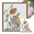 thumbnail image 1 of Kit Punto Cruz Girasol Totoro Impreso Hilo Algodón Ecológico Bordado 14CT, 1 of 9