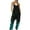 Black, variant on LOVZFMLL Fashion Women Sleeveless Printed Cold Shoulder Vest Casual Pachwork Jumpsuit White L