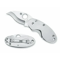 Spyderco Cricket Stainless Steel Folding Pocket Knife - Plain Edge - C29P