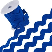 1.34 Inch Large Rick Rack Trim Jumbo RIC Rac Ribbon 10 Yards Huge Rickrack Christmas Zig Zag Wave Bending Fringe Trim Woven Fabric S Shaped Lace for Sewing Crafts