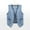 B, variant on Girls Boys Sleeveless Denim Vest Vintage V Neck Button Down Jean Waistcoat Casual Loose Versatile Tank Jacket Pocket Outerwear