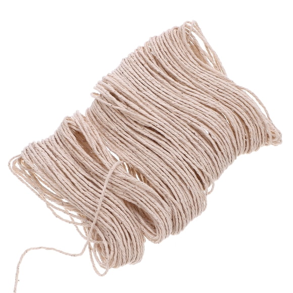 OUNONA Meat Tying String Cotton Twine for Wrapping Beige 1Pack
