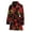 329, variant on Eyeball Rose Pattern Women Bathrobe One Size Univeral Fits, Flower Floral Fashion Lightweight Plush Fleece Long Robe For Women