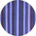 thumbnail image 1 of Ahgly Company Indoor Round Southwestern Blue Country Area Rugs, 5' Round, 1 of 4
