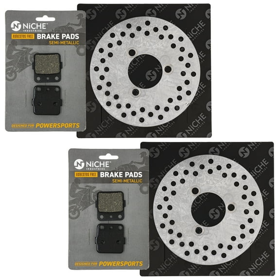 Niche Front Brake Rotor Pad Semi Metallic Kit for Honda TRX400X ATV MK1006513