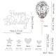 thumbnail image 2 of Adorno para tarta de estrella y corazón con globo de confeti para decoración de fiesta de cumpleaños, 11 piezas, 2 of 5