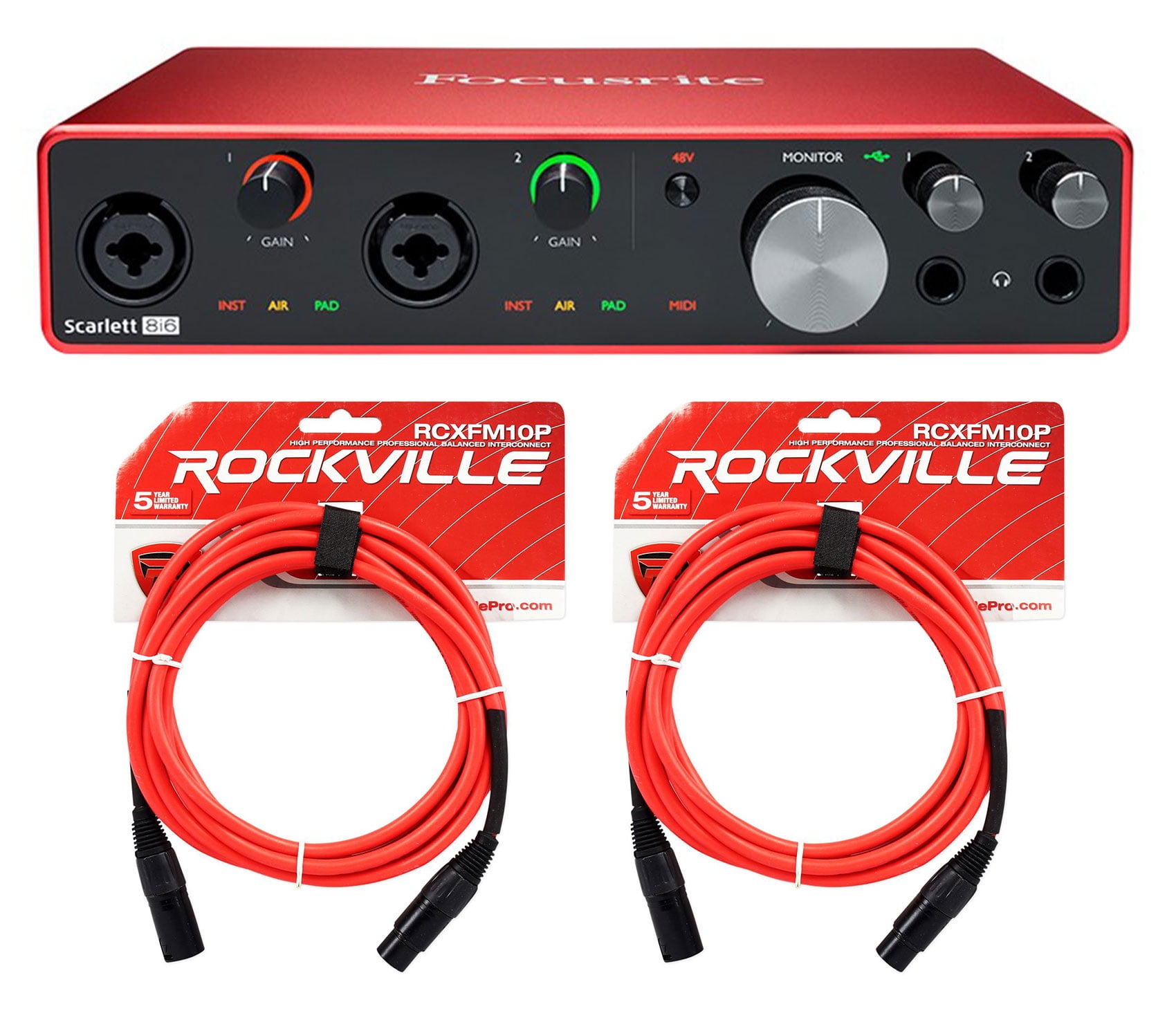 Focusrite SCARLETT 8I6 3rd Gen USB Audio Interface w/ Pro Tools First ...