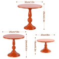 thumbnail image 3 of Juego de 3 soportes para tartas, soporte redondo de metal para tartas de postre, pizza de 8 pulgadas, 10 pulgadas, 12 pulgadas, bandeja para servir de Halloween para, 3 of 9