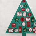 thumbnail image 2 of Simply Daisy Mint Colored Christmas Calendar Christmas Soft Spun Polyester Decorative Throw Pillow, 14" x 20", 2 of 3