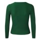 thumbnail image 3 of Suéter elegante Sexy Gibobby de punto con cuello en V sólido para mujer Verde M, 3 of 5