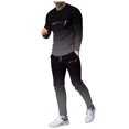 thumbnail image 3 of Men's Suits Digital Printing Two Piece Set with Long Sleeve Top and Tailored Trousers for Modern Formal Wear, 3 of 3