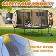 thumbnail image 3 of JELENS Trampoline 8FT 10FT 12FT 14FT 16FT, Recreational Trampolines with Enclosure Net and Ladder, Outdoor Anti-Rust Trampolines for Kids and Adults, 3 of 10